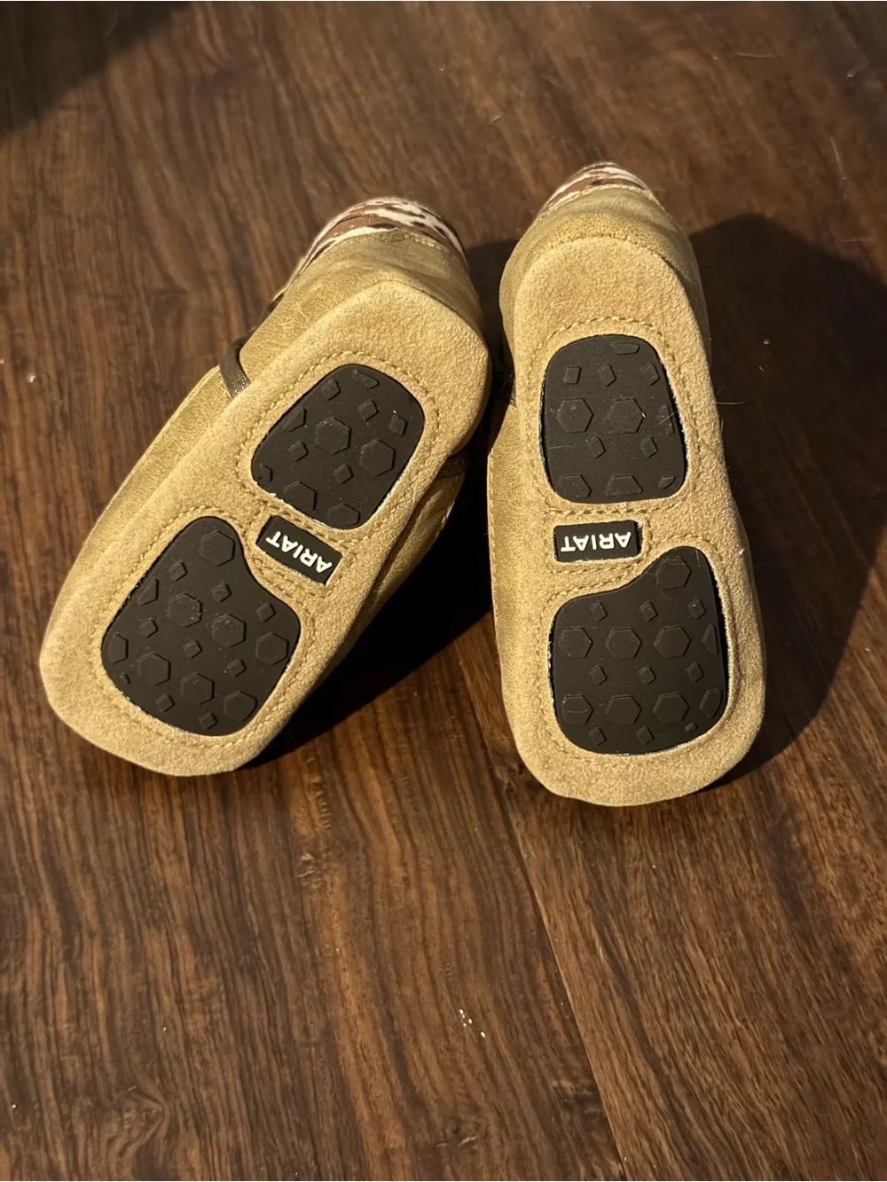 Kids Tan Suede & Camouflage Bootie